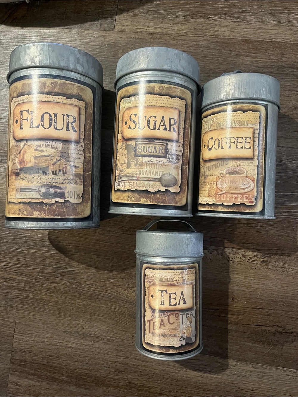 Vintage Ohio Wholesale Metal Pantry Canister Set